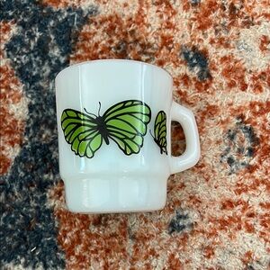Vintage Anchor Hocking Butterfly Mug